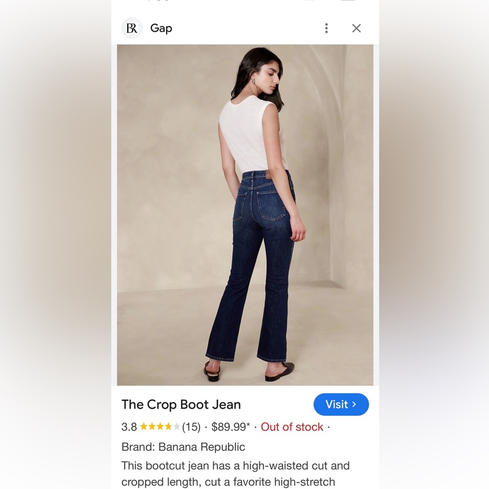 Banana Republic Cropped Bootcut Jeans - Picture 7 of 7